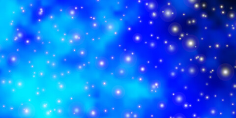 Light BLUE vector layout with bright stars.