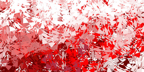 Dark red vector texture with random triangles.