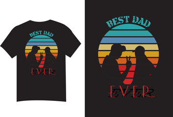 Best Dad T Shirt Design Retro Vintage