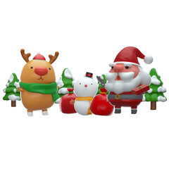 Merry Christmas 3D rendering Mockup Design