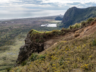 Whatipu Gibbons Track. Veiw to Taranaki Bay.