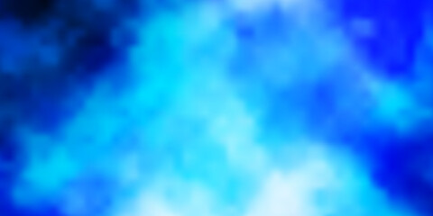 Dark BLUE vector texture with cloudy sky.