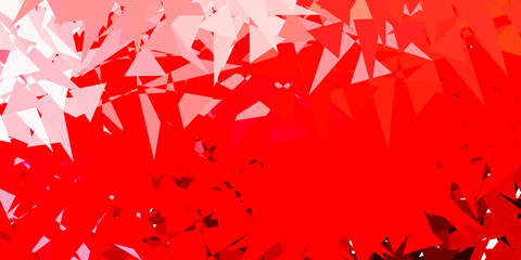 Light Red vector pattern with abstract shapes.
