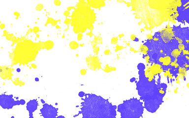 Purple & Yellow Splash Paint Ink Background for Thumbnail Vol.4
