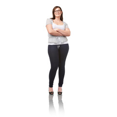 Plus size, natural and a real woman feeling body positive and confident on a png, transparent and...