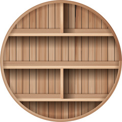 Wooden shelves mock up empty shelf design 