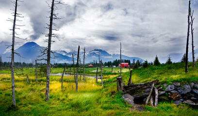 Obraz premium landscape with sky and clouds