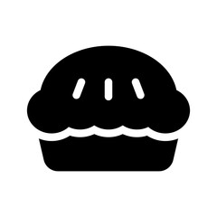 Pie Icon Vector Symbol Design Illustration
