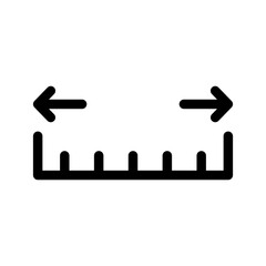 Measure Icon Vector Symbol Design Illustration