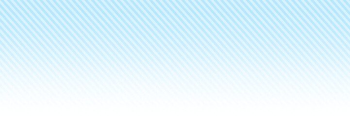 水色の斜めストライプグラデーションバナー素材　3：1