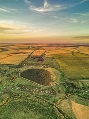 aerial photography of rural nature