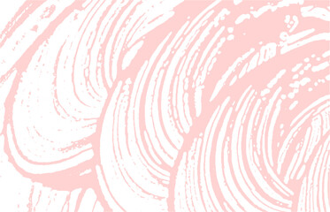 Grunge texture. Distress pink rough trace. Fair ba