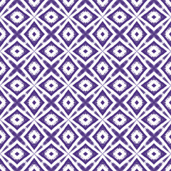 Geometric seamless pattern. Purple symmetrical