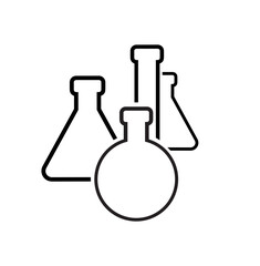 chemistry icon on white background