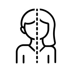 Black line icon for Unisex