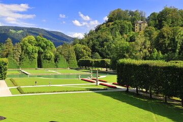 Fototapeta premium Travel to Austria. Helbrunn Palace Park