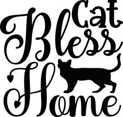 Cat svg design cut files