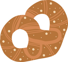 illustration of a pretzel