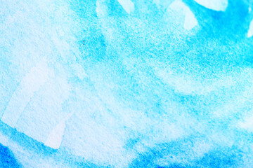 blue brush strokes watercolor abstract background