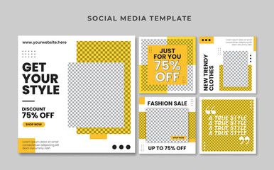 Fashion sale social media template