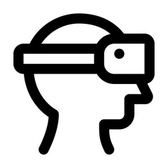 Virtual Reality Icon Line