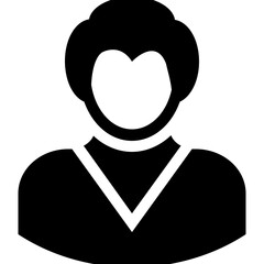 Female Anchor Vector Icon