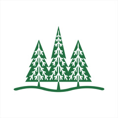 Fototapeta premium Abstract fir tree design vector. Unique concept. 