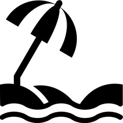 Beach Vector Icon