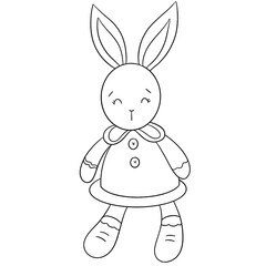 Cute bunny outline 