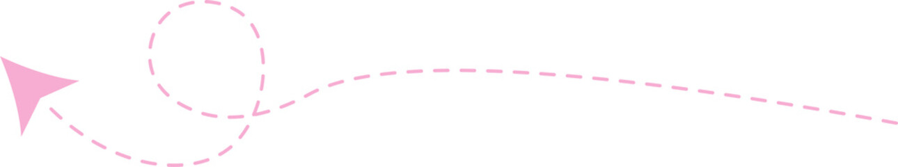Dashed Line Arrow