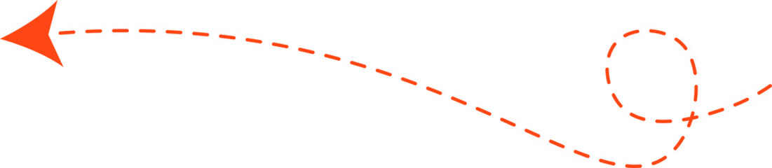 Dashed Line Arrow