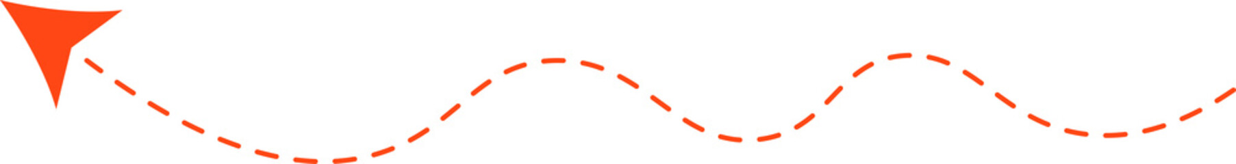 Dashed Line Arrow