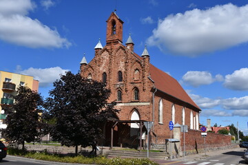 Fototapeta premium Braniewo, miasto, na, Warmii, zabytki, atrakcje, architektura, 