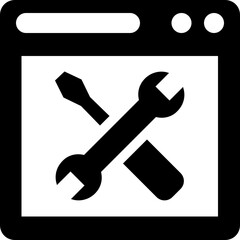Services Glyph Vector Icon 