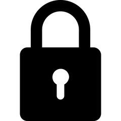 Lockglyph Vector Icon 