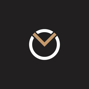 Vo, ov logo creative design vector templates 
