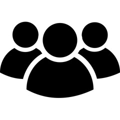 Team Glyph Vector Icon 