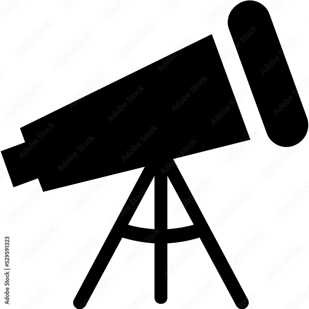 Canvas Prints telescope vector icon