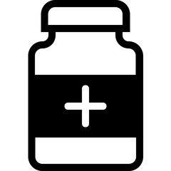 Fototapeta premium Medicine Jar Vector Icon