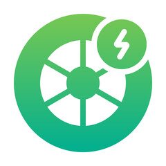 Obraz premium charging from tyre