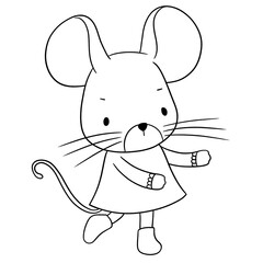Cute mouse outline 