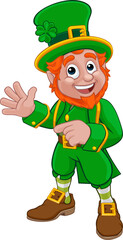 Leprechaun St Patricks Day Cartoon Character