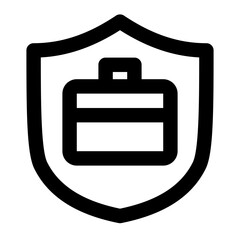 Job Protection Icon Line