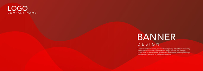 Abstract Red background with waves