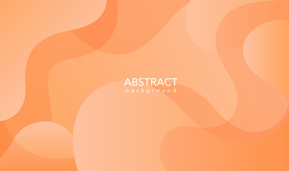 Abstract Orange background with waves, illustration of an background with space