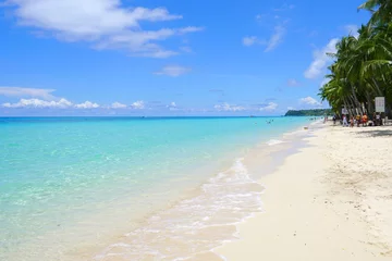 Meubelstickers Boracay Wit Strand White Beach, Boracay-eiland, Filippijnen