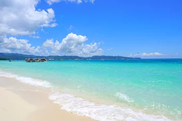 Velours gordijnen Boracay Wit Strand White Beach, Boracay-eiland, Filippijnen