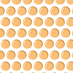 Bread food illustration pattern