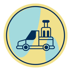 car carrying suitcase summer vacation