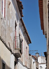 Fototapeta na wymiar Typical road in Cuba, Alentejo - Portugal 